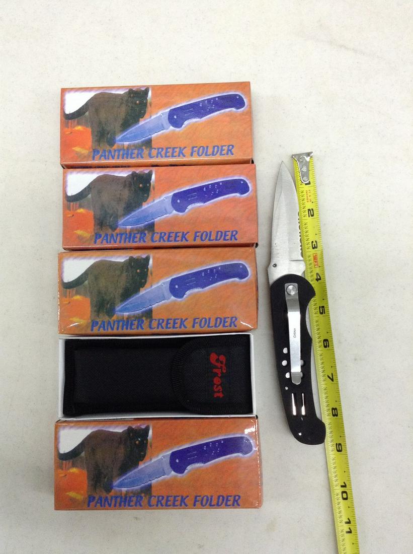 lot of four new pocket knives (1 of 1)