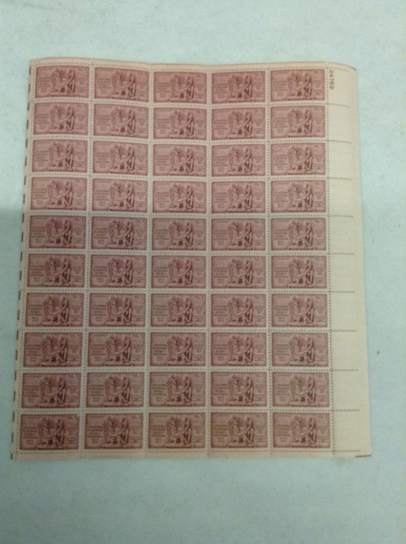 1953 Louisiana Purchase 3 Cent Stamp Sheet MNH Mint (1 of 1)