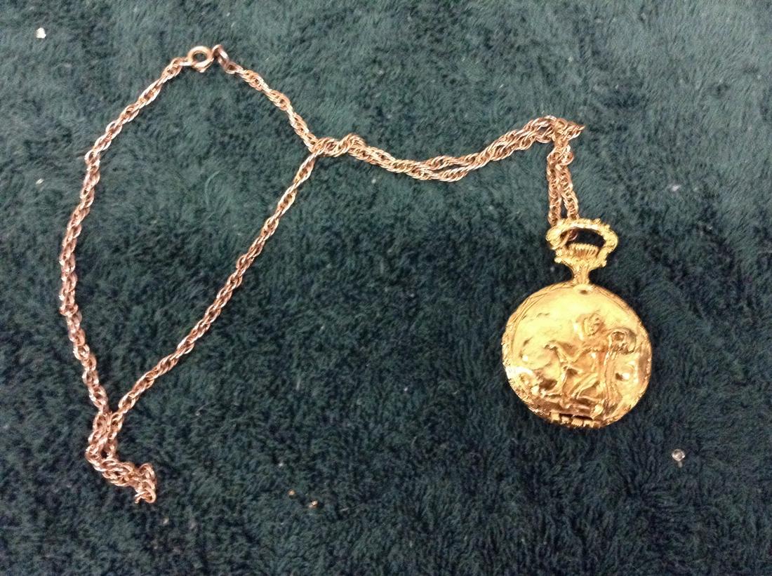 Necklace with Mirror Inside: Necklace with Mirror Inside