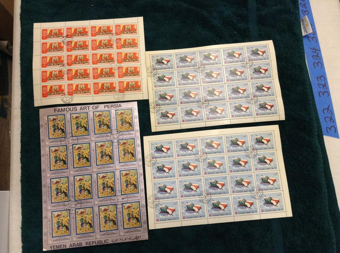 Foreign Stamp Sheets (1 of 1)