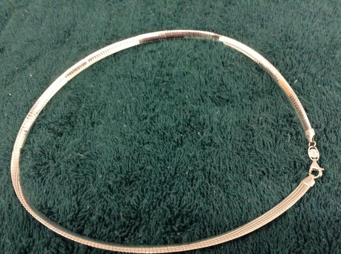 Sterling Choker Necklace: Weight: 15 g