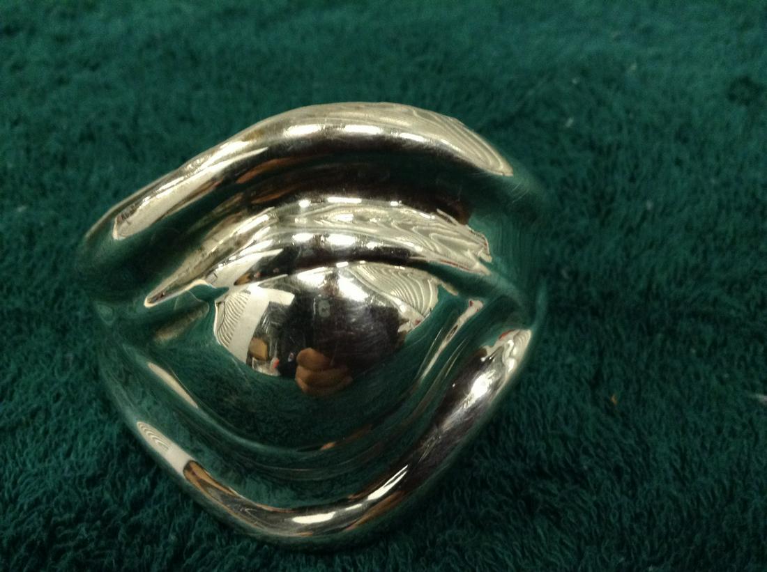 Large Mexican Sterling Cuff Bracelet (1 of 1)