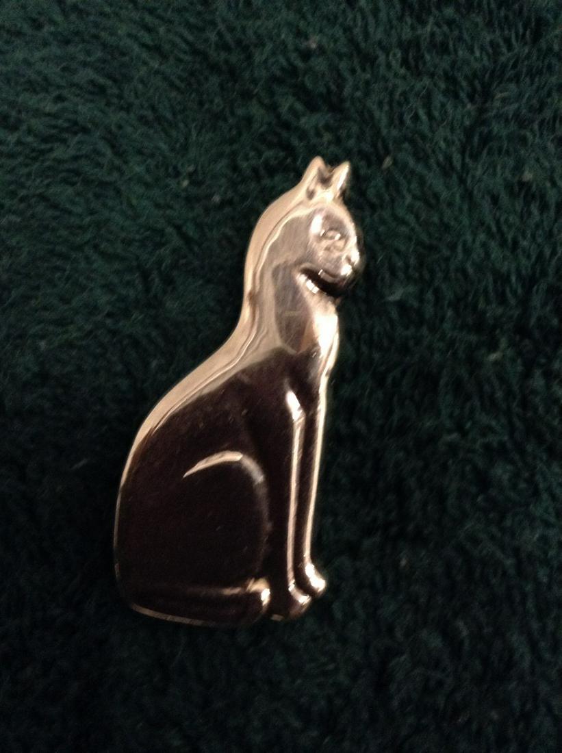 Sterling Cat Pin (1 of 1)