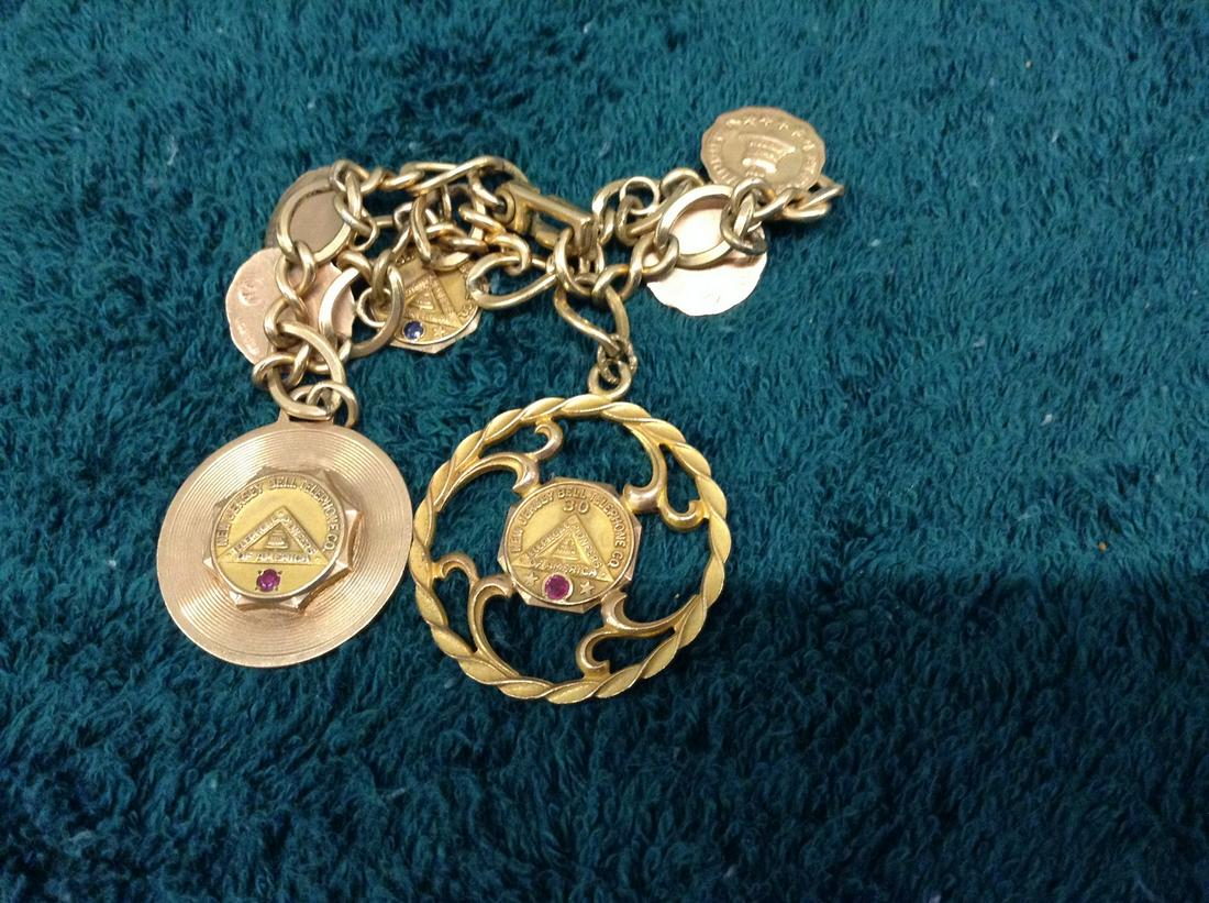 10K Charms 30 Year Bell Telephone Charm (1 of 1)