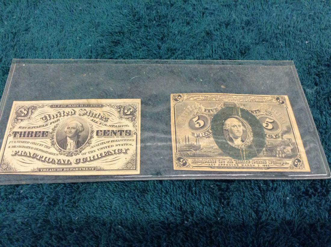 United States Paper Three Cents and Five Cents: United States Paper Three Cents and Five Cents