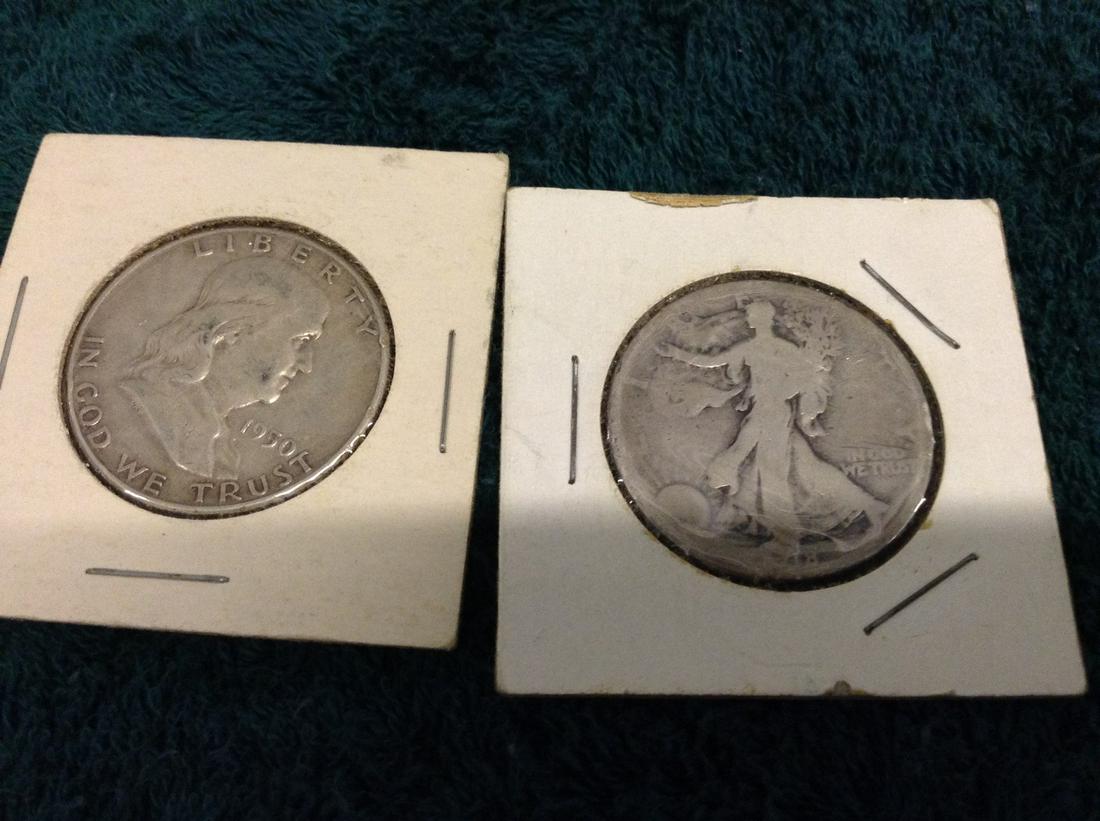 Lot of Two Half Dollars (1 of 1)
