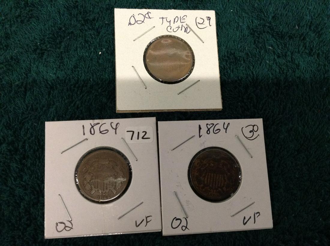 1864 2 Cent Coins (1 of 1)