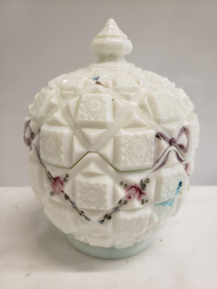 Gorgeous white milk glass candy dish (1 of 1)