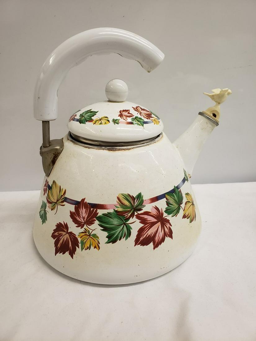 enameled tea pot: enameled tea pot