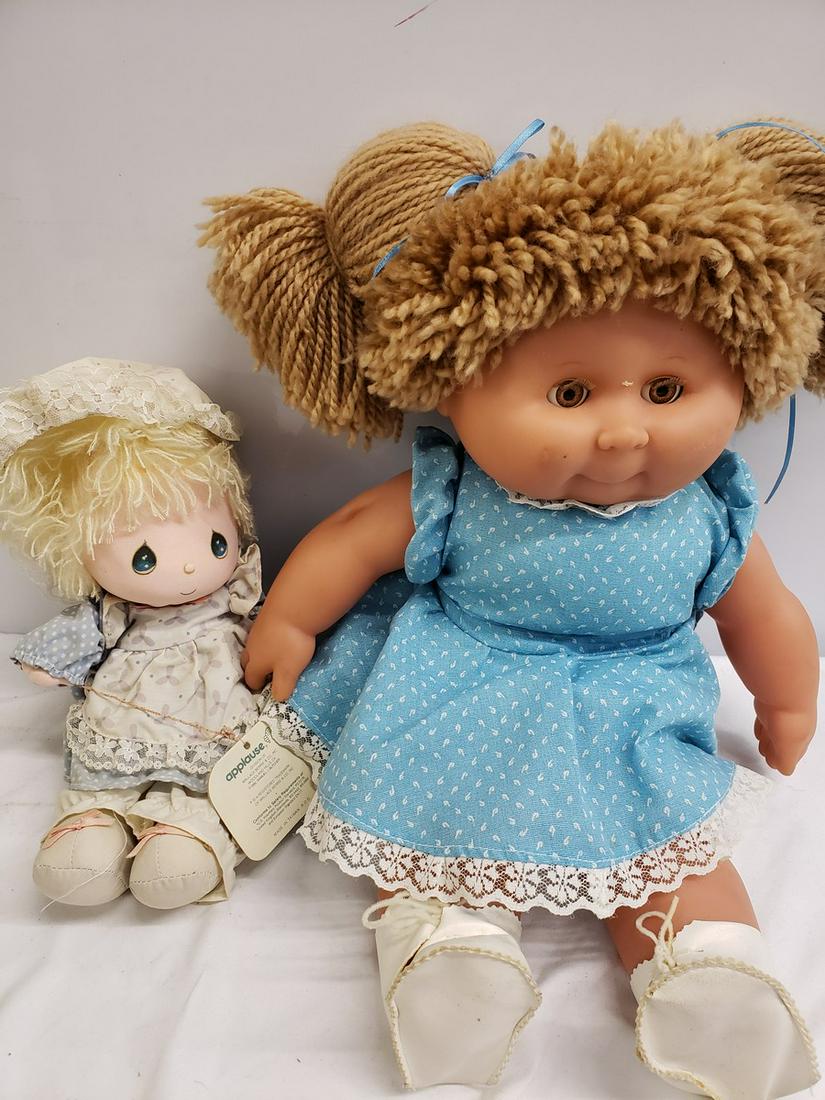 Cabbage Patch kid and precious moment doll (1 of 1)