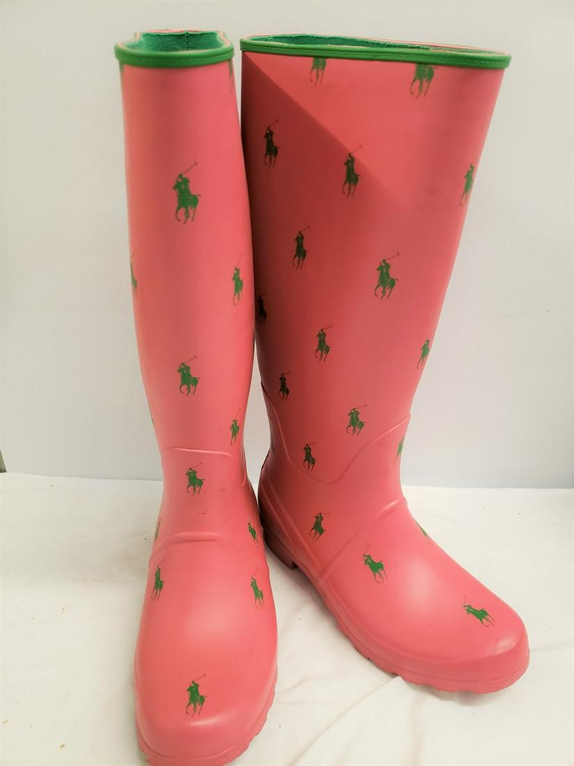 Ralph Lauren Polo rain boots size 7 (1 of 1)