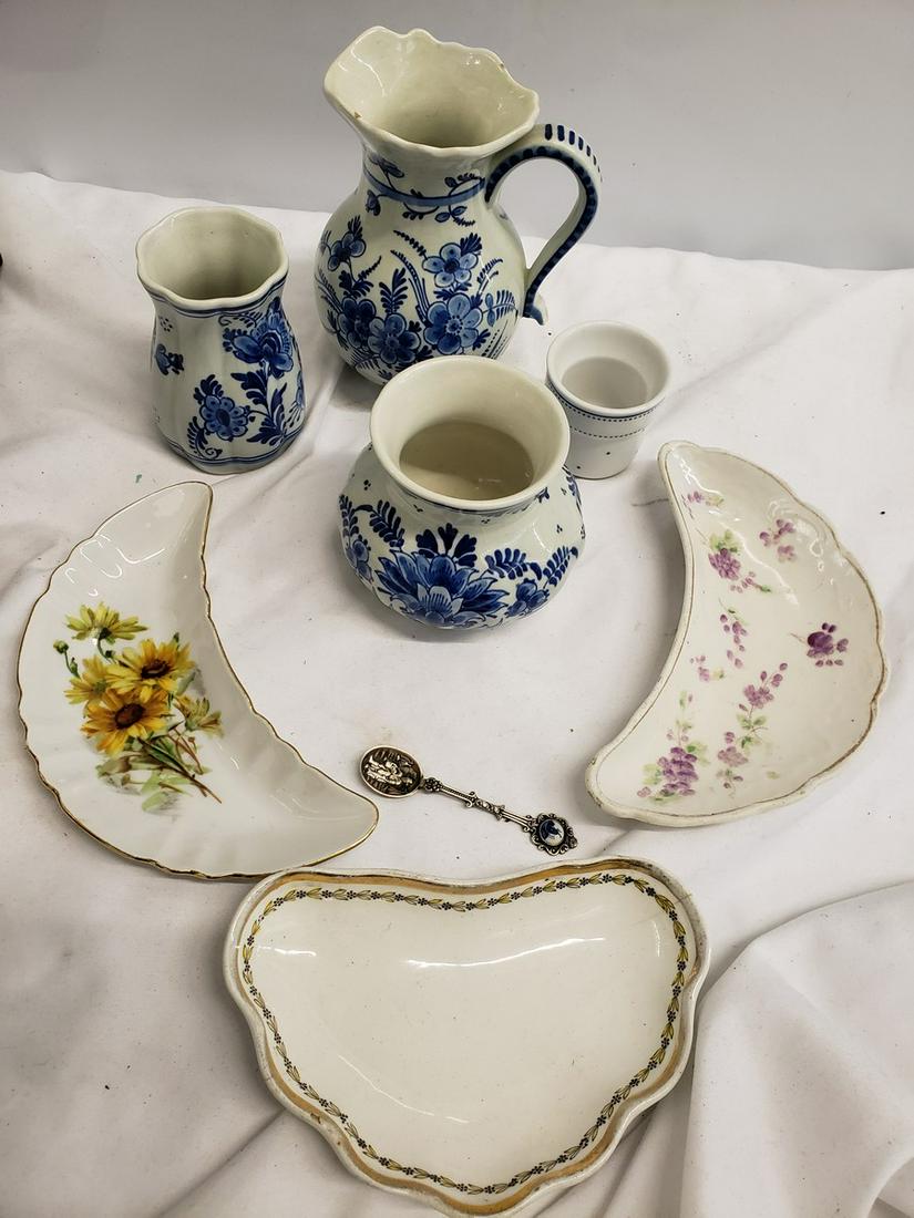 Lot of vintage dishes including delft (1 of 1)