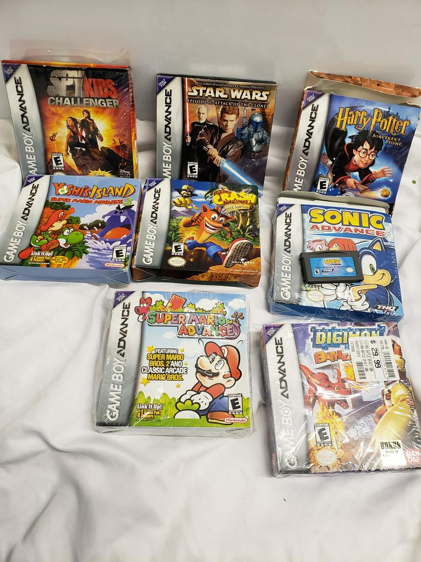 Lot of gameboy advance boxes - Harry potter and sonic (1 of 1)