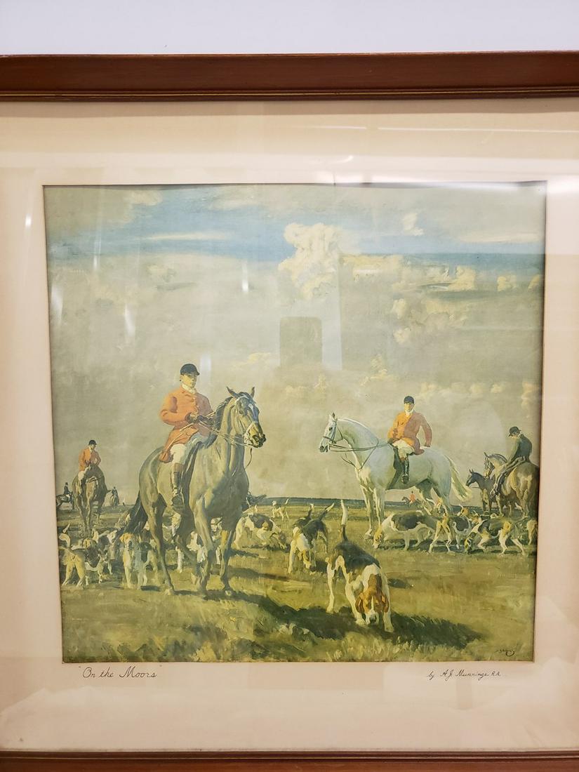 Signed/framed fox hunt artwork (1 of 1)