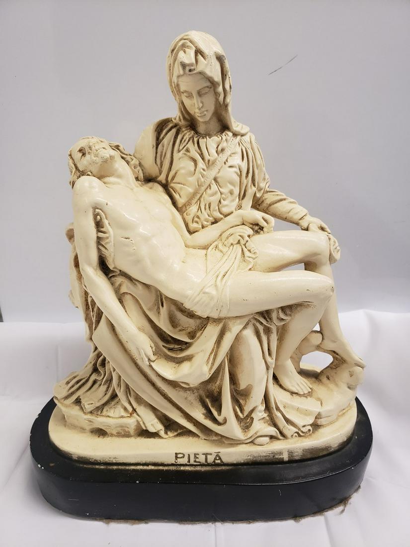 Pieta resin statue approx 15" tall - very heavy: Pieta resin statue approx. 15" tall - very heavy