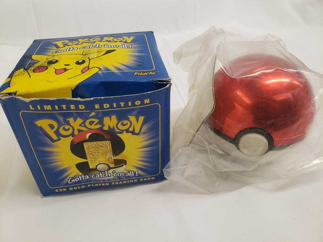 Pokemon 23k gold plated trading card ball is sealed: Pokemon 23k gold plated trading card ball is sealed