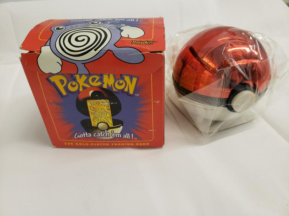 Pokemon 23k gold plated trading card ball is sealed: Pokemon 23k gold plated trading card ball is sealed