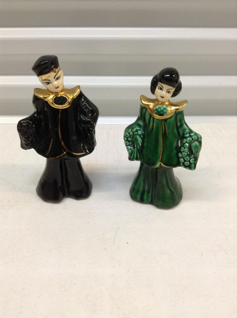 Pair of vintage Asian Statues tallest 8" (1 of 1)