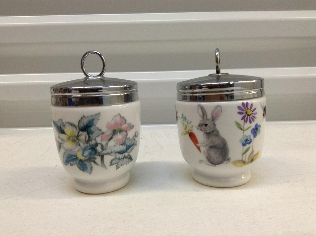 Royal Worcester Egg coddlers "A Skippety Tale" and (1 of 1)