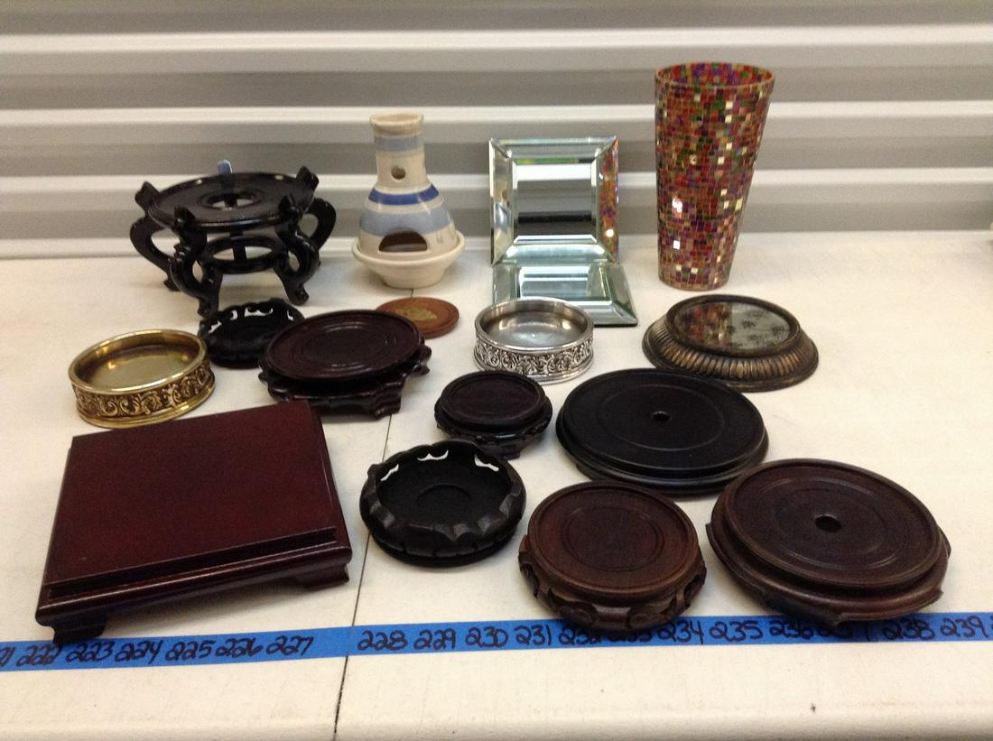Huge Lot of candle bases, plant stands and more - (1 of 1)