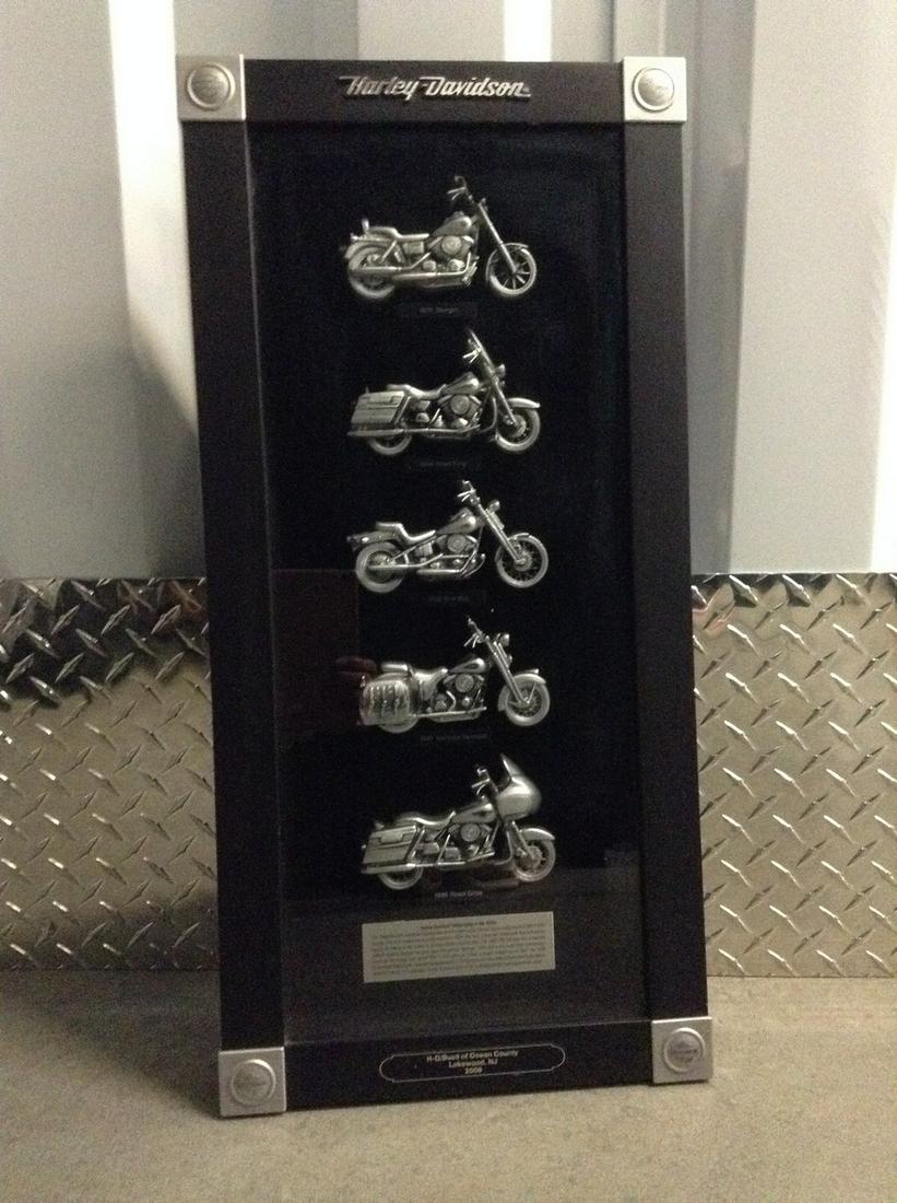 Harley Davidson Dealer Pewter 3-D Wall hanging 25"x12": Harley Davidson Dealer Pewter 3-D Wall hanging 25"x12"