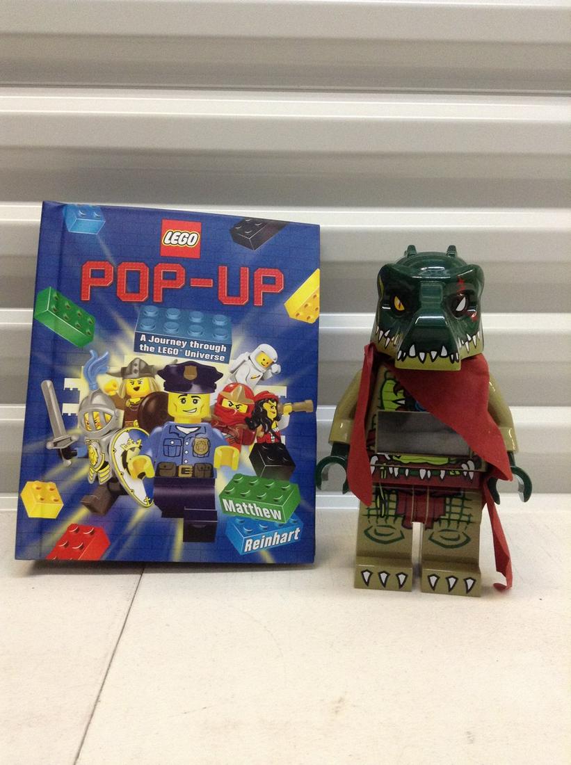 Lego Alarm Clock 9.5" tall and Pop-Up Book (1 of 1)
