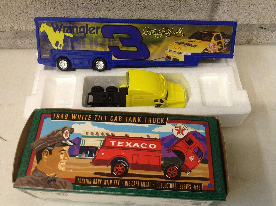 Action Dale Earnhardt and 1949 White Tilt Cab Tank: Action Dale Earnhardt and 1949 White Tilt Cab Tank Trucks