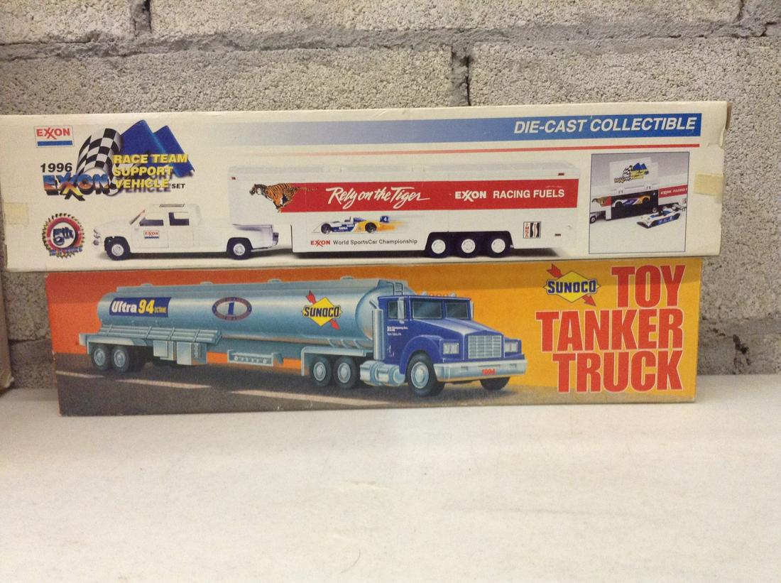 Toy Tanker Truck 1994 Collector's Edition and Exxon: Toy Tanker Truck 1994 Collector's Edition and Exxon Race Team Support Vehicle