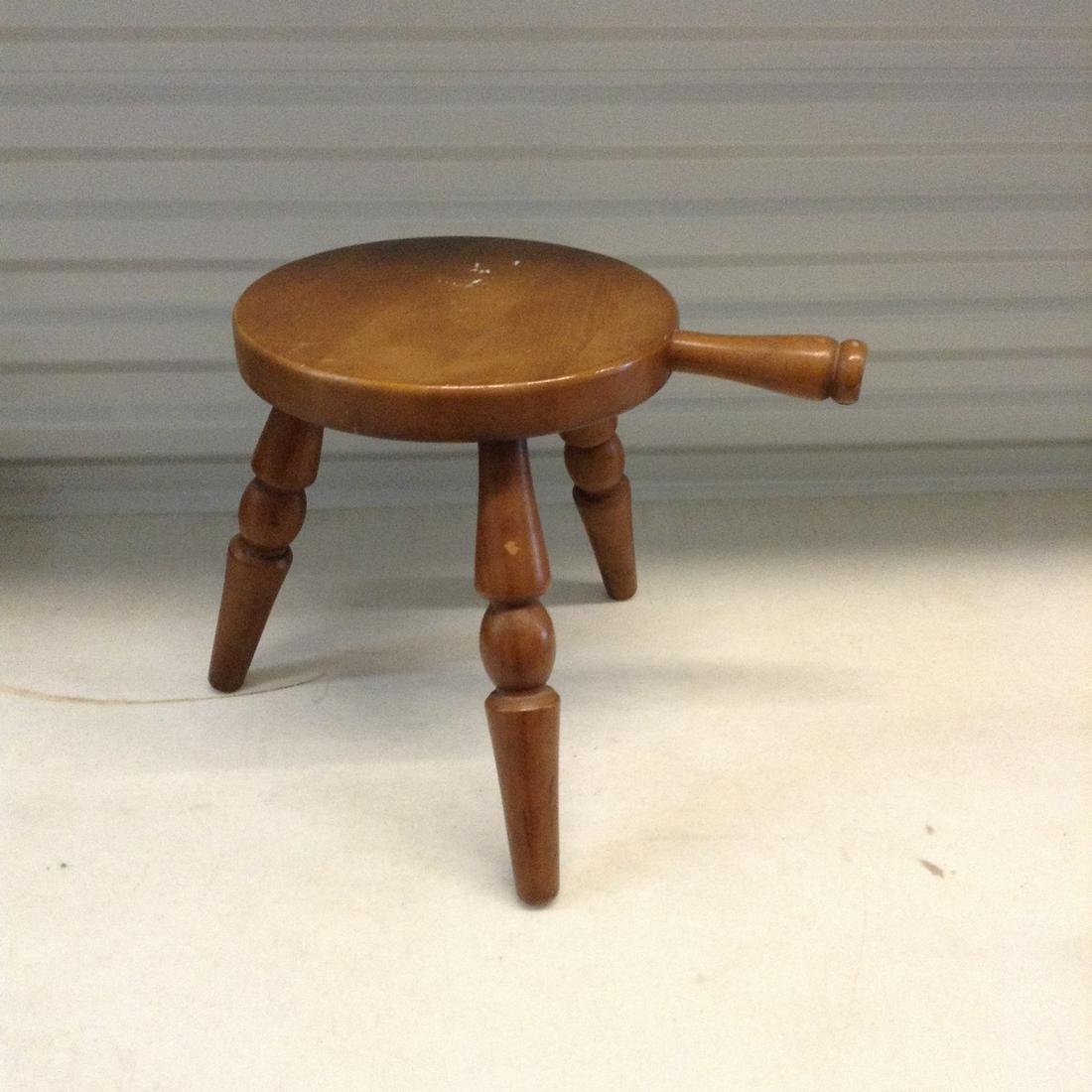Wood Milking stool 11.5" tall (1 of 1)