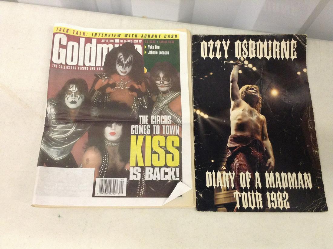 Kiss Newspaper and Ozzy Osbourne Diary of A Madman Tour (1 of 1)