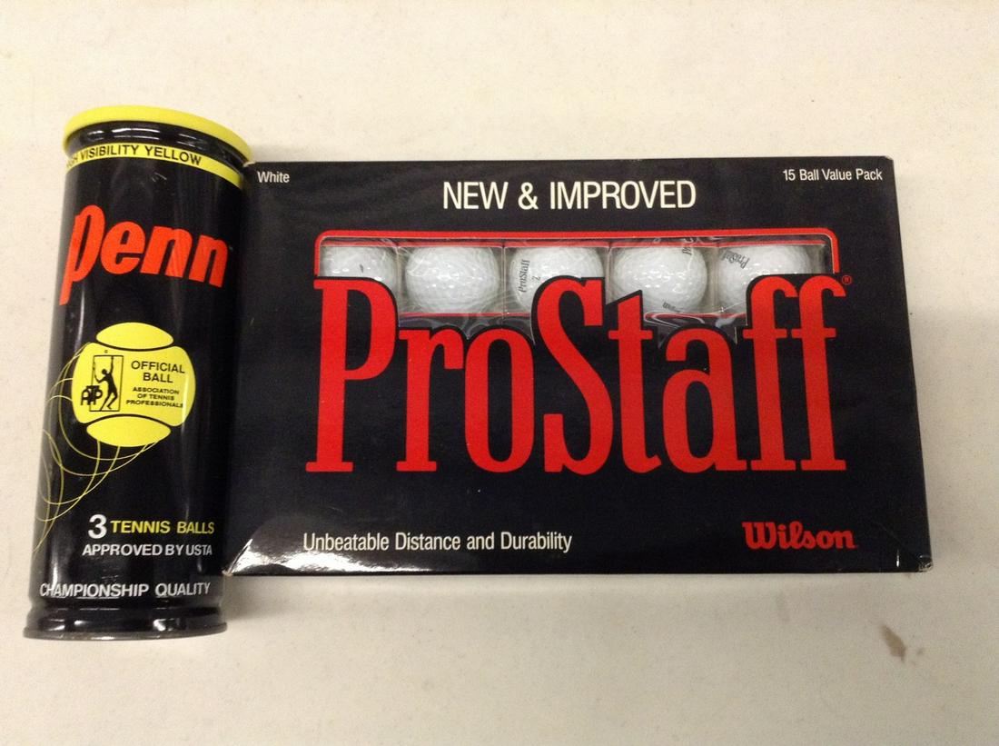 Penn Tennis Balls and Prostaff Golf Balls: Penn Tennis Balls and Prostaff Golf Balls