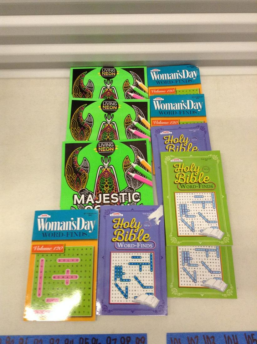 Lot of Word Finders and Three Coloring Books (1 of 1)