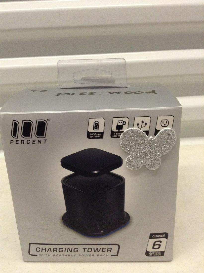 Percent Charging Tower with Portable Power Pack: Percent Charging Tower with Portable Power Pack
