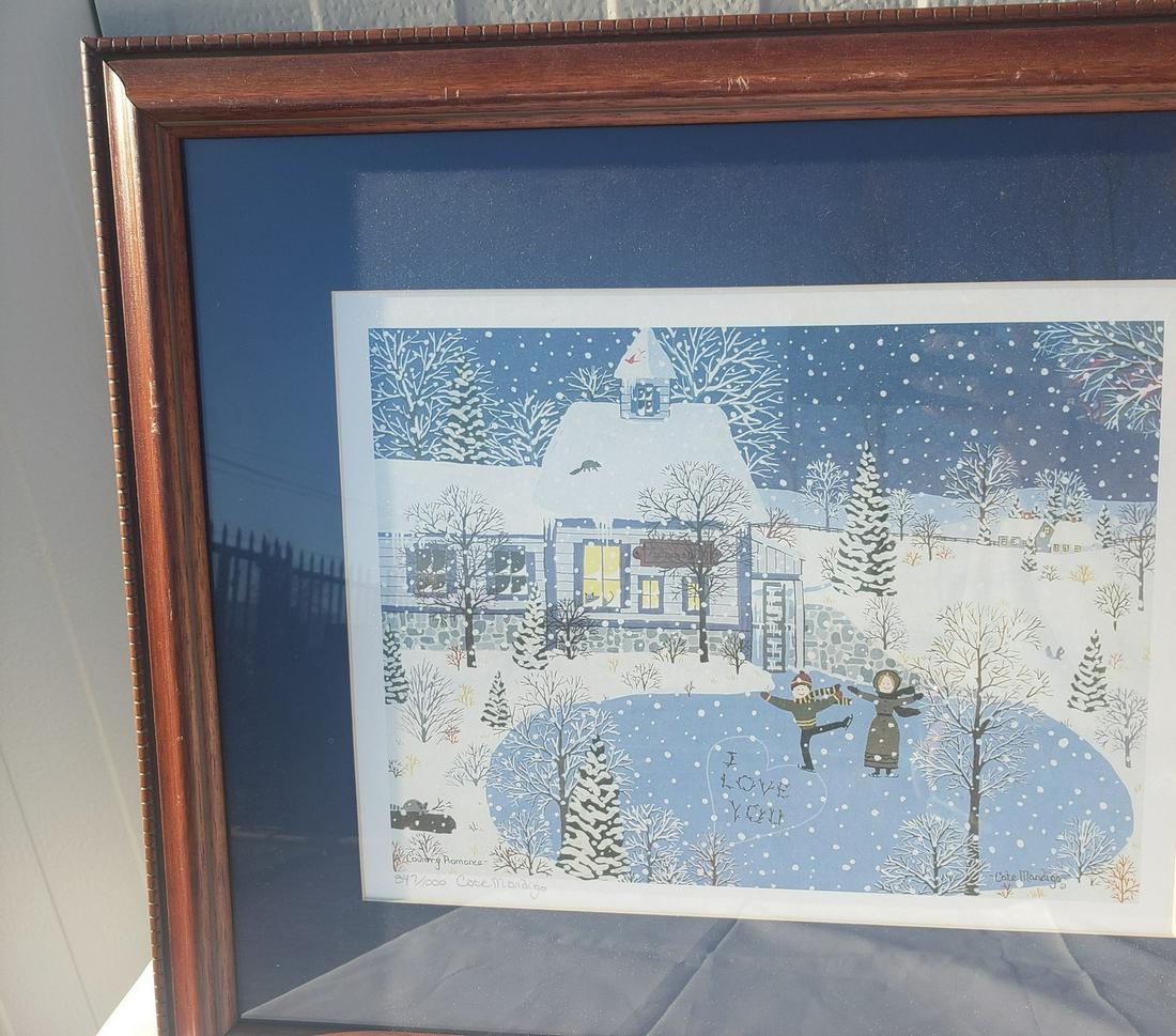 Limited Edition print by Cate Mandigo with COA: Limited Edition print by Cate Mandigo with COA