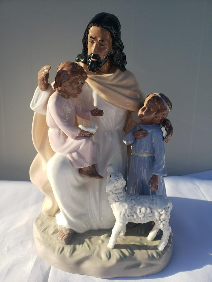 Porcelain religious statue approx 10" tall (1 of 1)