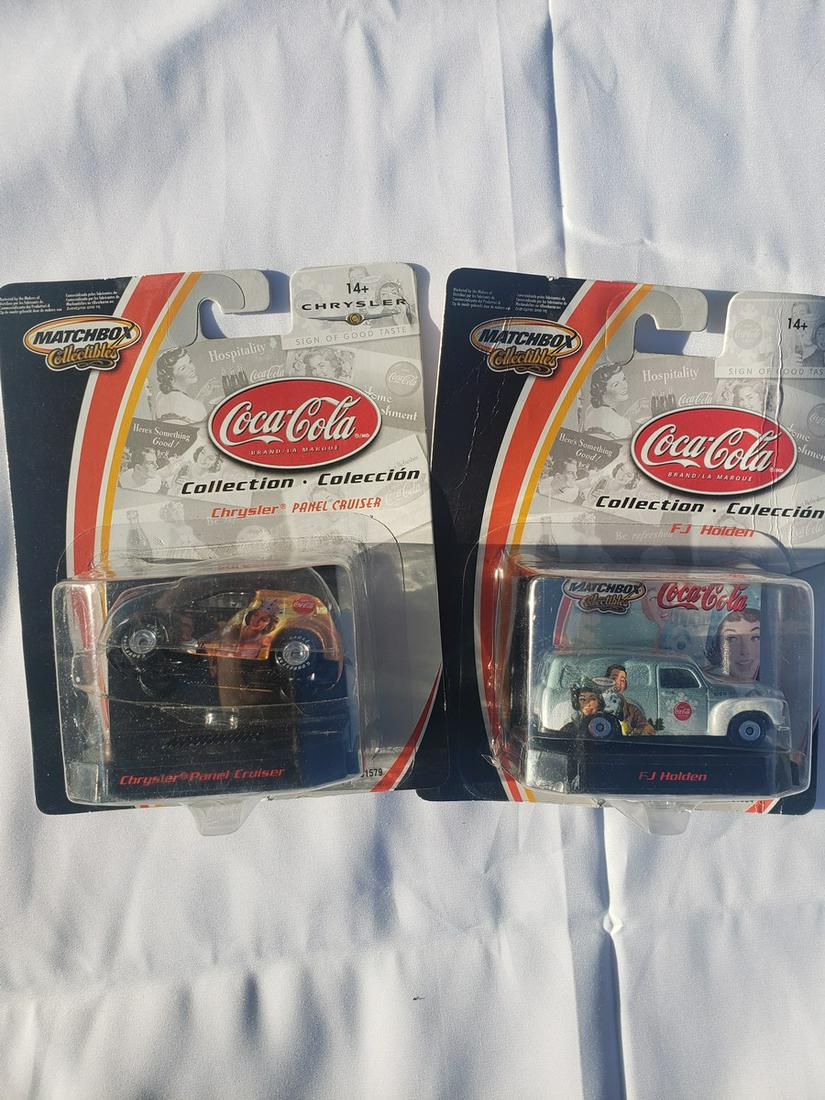 Two Matchbox Coca-Cola cars: Two Matchbox Coca-Cola cars