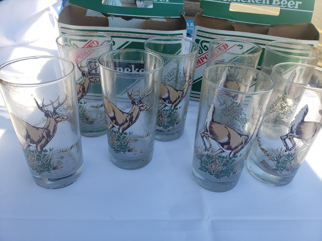 Lot of Deer glasses: Lot of Deer glasses