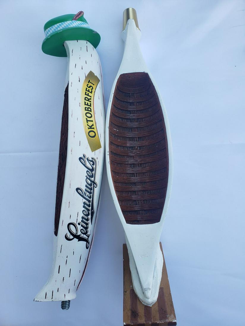 two Oktoberfest beer taps: two Oktoberfest beer taps