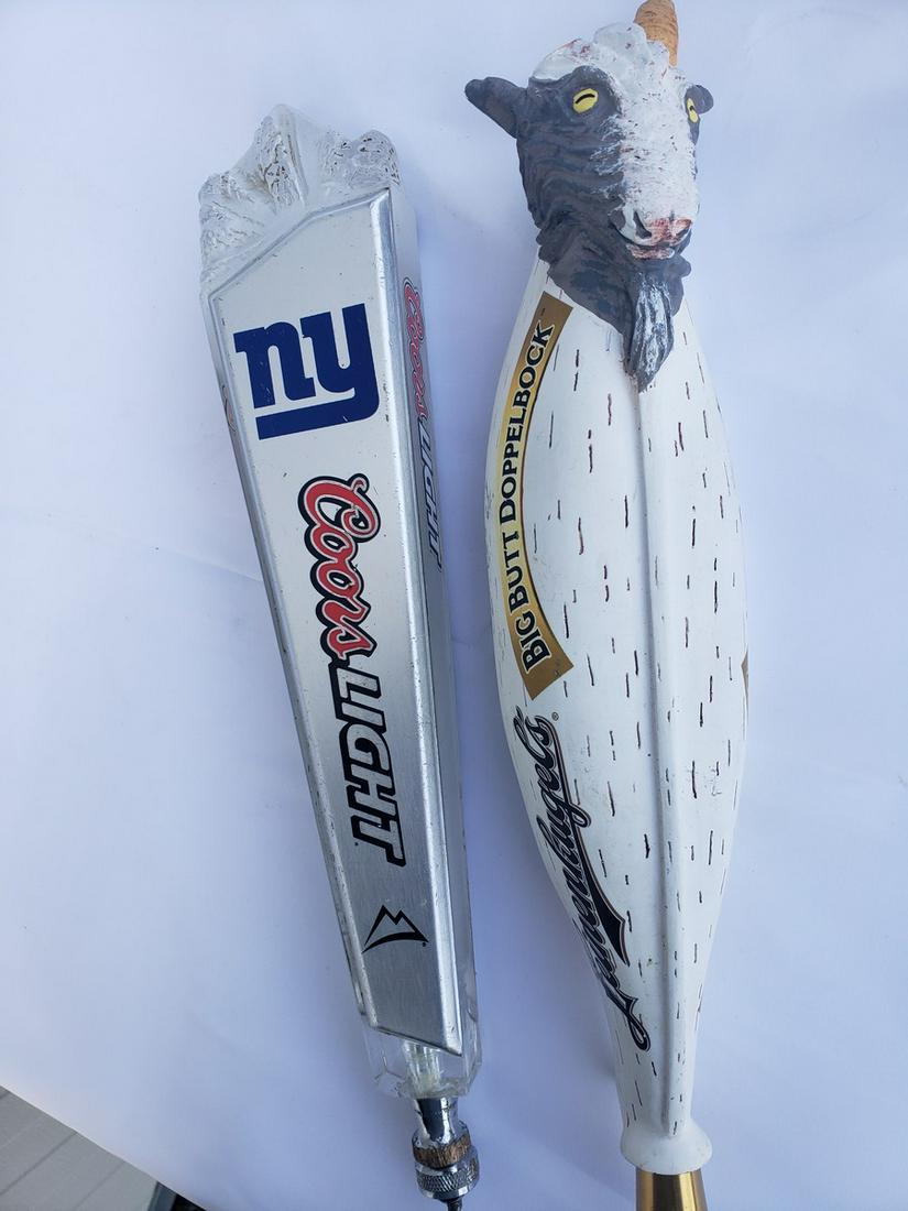 Two beer taps - Coors Light and Big Butt Doppelbock (1 of 1)