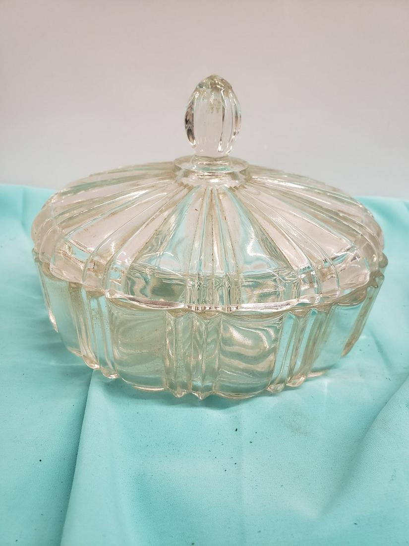 lead crystal glass candy dish (1 of 1)