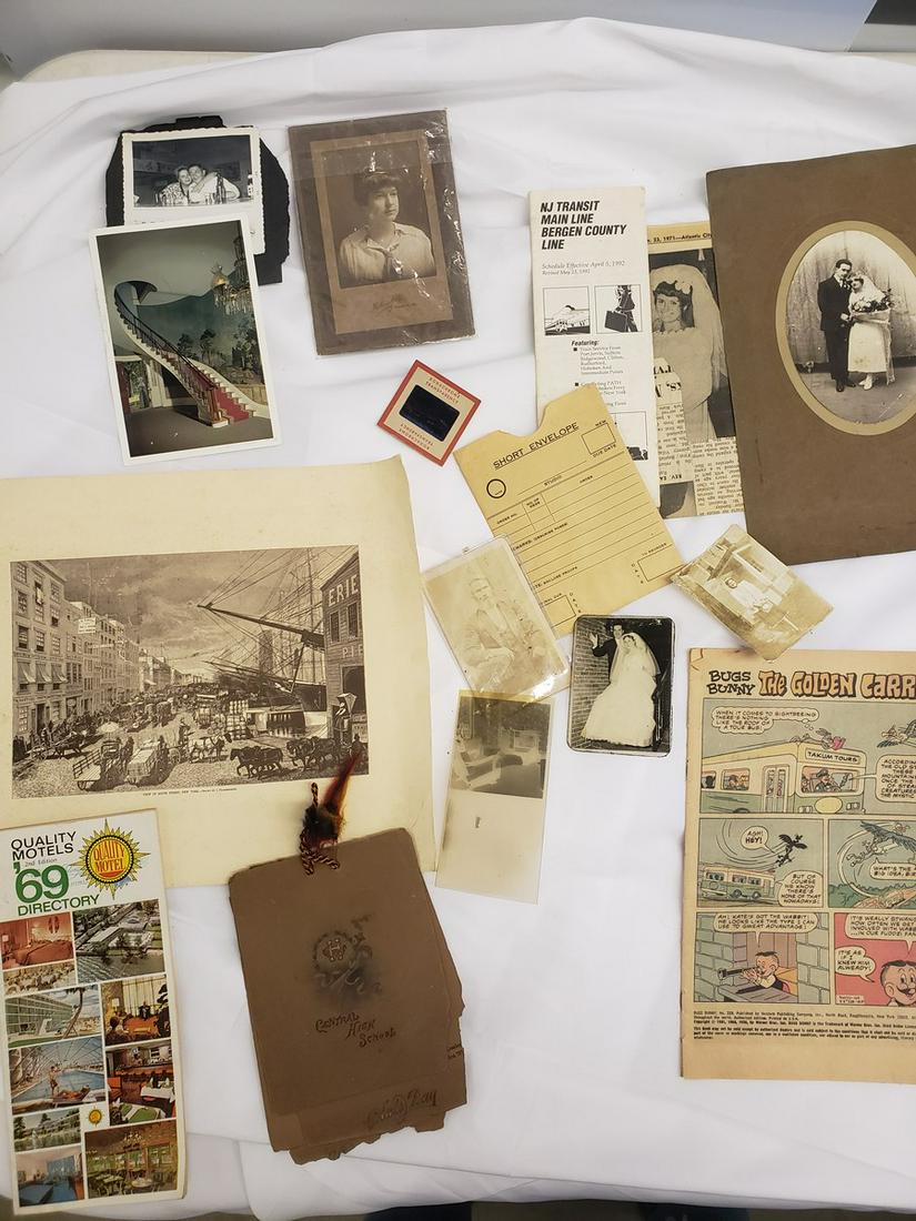 Lot of vintage ephemera: Lot of vintage ephemera