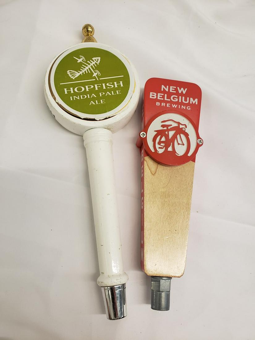 2 beer taps - hopfish and new belgium (1 of 1)