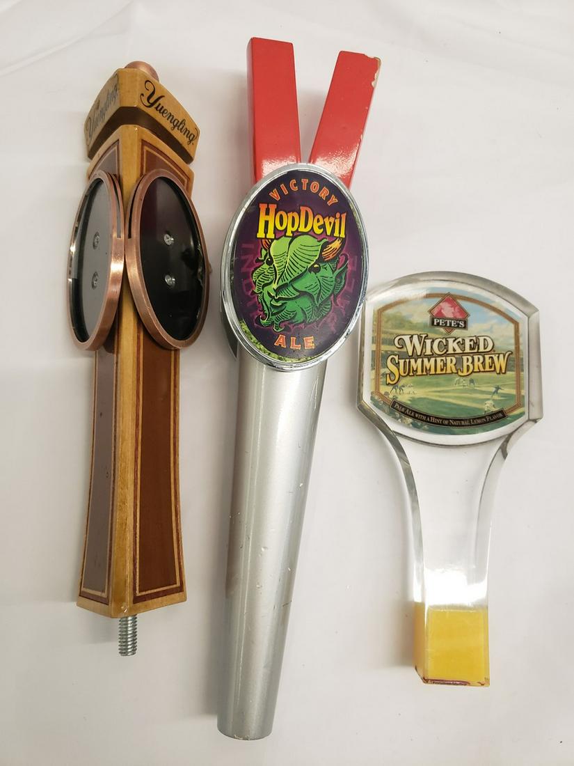 lot of 3 beer taps - hopdevil, pete's and yuengling (1 of 1)
