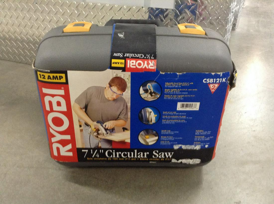 Ryobi 7 1/4" circular saw NIB (1 of 1)