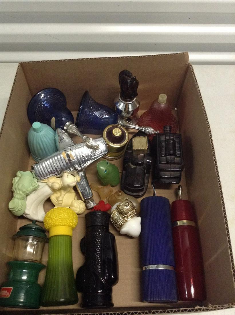 Box full of Avon collectibles: Box full of Avon collectibles