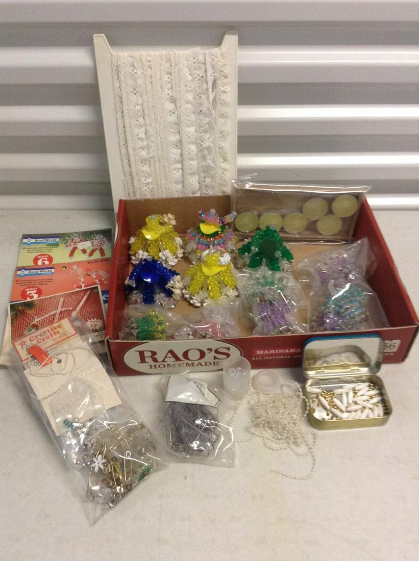 Large lot of beaded doll parts and craft items (1 of 1)