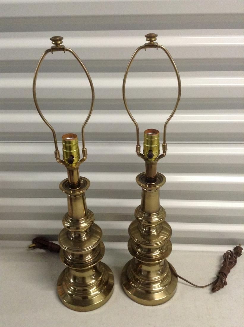 Lot of Two Brass Lamp Bases (1 of 1)