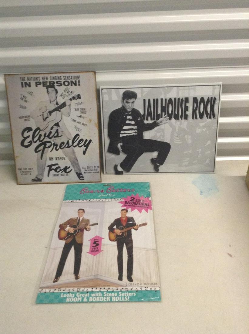 Lot of Elvis tin signs and more (1 of 1)