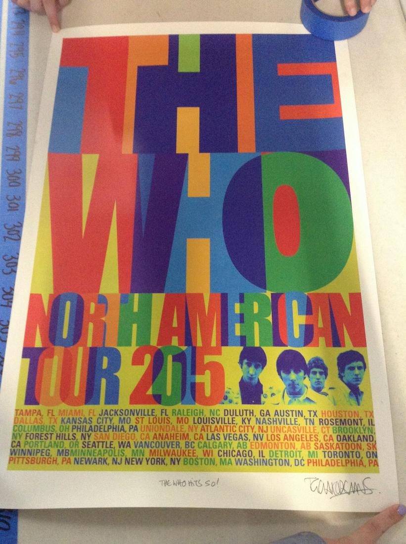Signed The Who 2015 Poster (1 of 1)