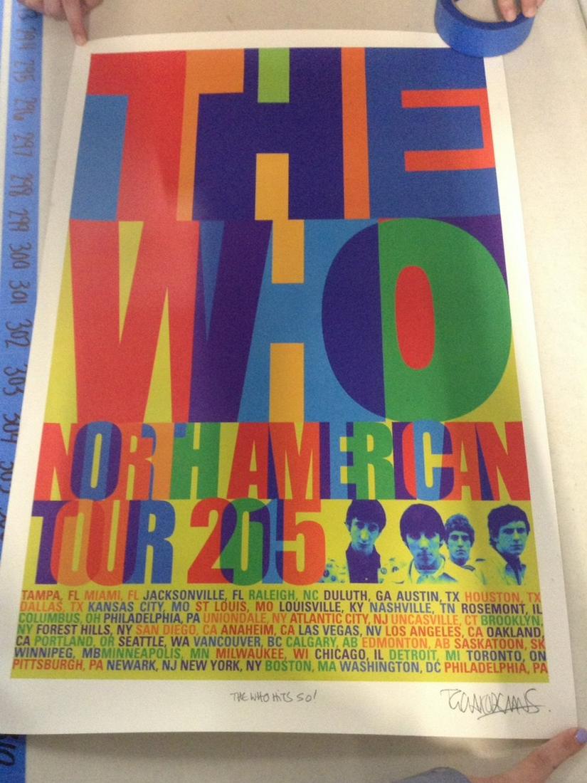 Signed The Who 2015 Poster (1 of 1)